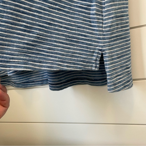 Universal Thread Blue and White Striped Tee T-Shirt Dress swim cover-up nautical - Picture 4 of 5